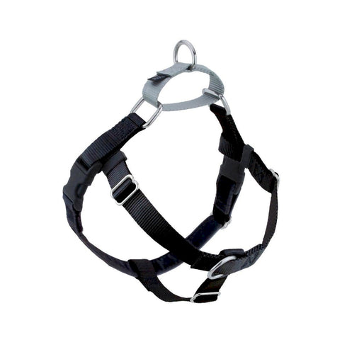 2 Hounds Design Black Freedom No-Pull Dog Harness 1" XXLarge - Poudre Pet and Feed Supply